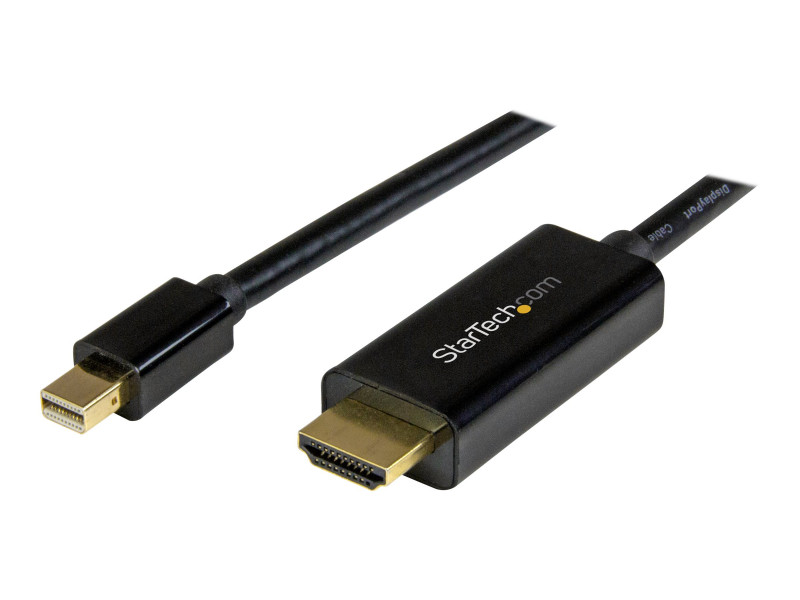 Startech : CABLE ADAPTATEUR MINI DP VERS HDMI de 1 M - M/M - 4K - NOIR