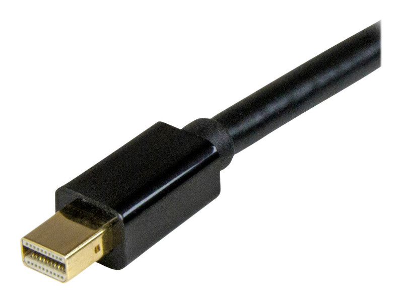 StarTech.com Câble adaptateur Mini DisplayPort vers HDMI de 3 m -  Convertisseur Mini DP vers HDMI avec câble intégré - 4K 30 Hz - Noir -  câble adaptateur - DisplayPort / HDMI - 3 m (MDP2HDMM3MB)