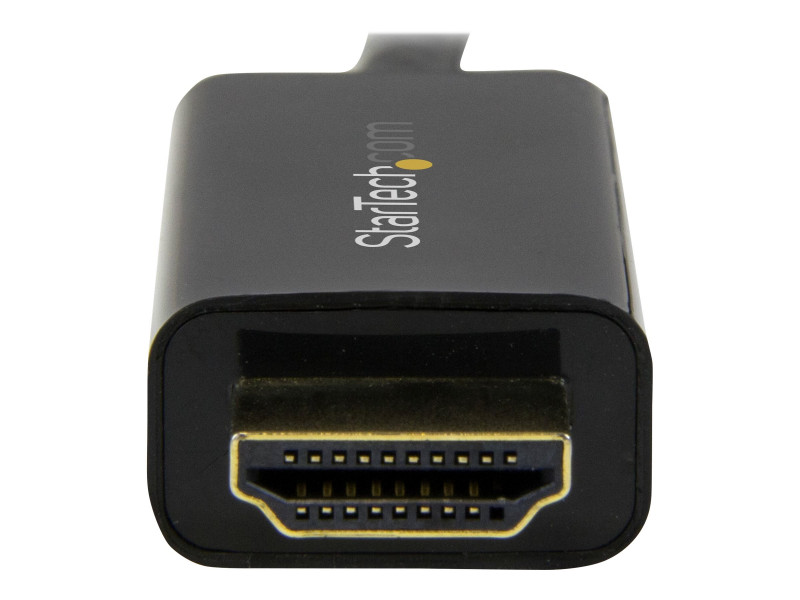 StarTech.com Câble adaptateur Mini DisplayPort vers HDMI de 3 m -  Convertisseur Mini DP vers HDMI avec câble intégré - 4K 30 Hz - Noir -  câble adaptateur - DisplayPort / HDMI - 3 m (MDP2HDMM3MB)