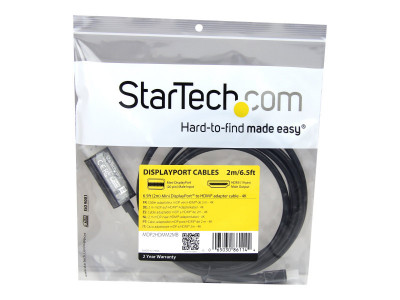 Startech : CABLE ADAPTATEUR MINI DP VERS HDMI de 2 M - M/M - 4K - NOIR