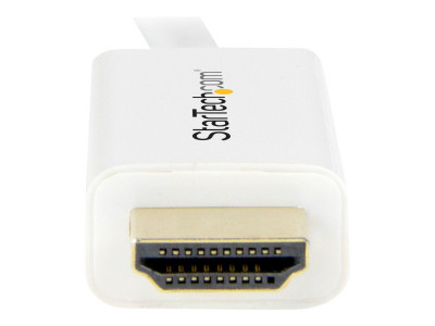 Startech : CABLE ADAPTATEUR MINI DP VERS HDMI de 2 M - M/M - 4K - BLANC