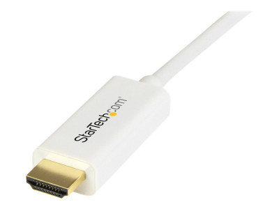 Startech : CABLE ADAPTATEUR MINI DP VERS HDMI de 2 M - M/M - 4K - BLANC