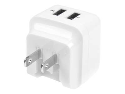 Startech : CHARGEUR MURAL USB 2 PORTS - ADAPTATEUR SECTEUR USB - BLANC