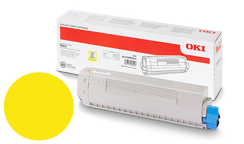 OKI Toner JAUNE Haute Capacité 10000 pages pour imprimante MC883