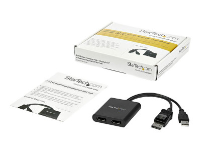 Startech : HUB MST DISPLAYPORT 1.2 VERS 2X DISPLAYPORT