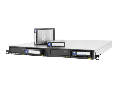 Tandberg : RDX QUIKSTATION 4 1U RACKMOUNT 4-DOCK 1GBE-ATTACHED DISK ARRAY (11.54kg)