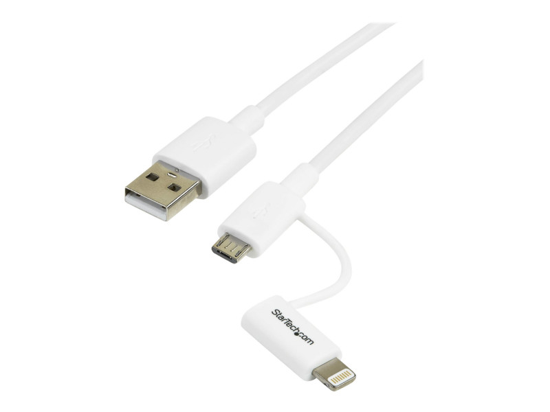 StarTech.com Câble USB-C vers Lightning Noir Robuste 1m