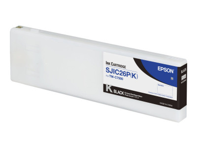 Epson : SJIC26P(K) Cartouche Encre BLACK COLORWORKS C7500