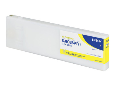 Epson : SJIC26P(Y) Cartouche Encre YLLW COLORWORKS C7500