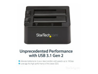Startech : 2BAY USB 3.1 GEN 2 SATA DOCK TOOLFREE & TRAYLESS avec UASP