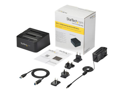 Startech : 2BAY USB 3.1 GEN 2 SATA DOCK TOOLFREE & TRAYLESS avec UASP