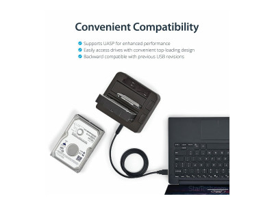 Startech : 2BAY USB 3.1 GEN 2 SATA DOCK TOOLFREE & TRAYLESS avec UASP