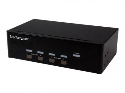 Startech : SWITCH KVM USB DOUBLE VGA A 4 PORTS avec HUB USB 2.0