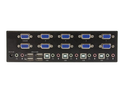 Startech : SWITCH KVM USB DOUBLE VGA A 4 PORTS avec HUB USB 2.0