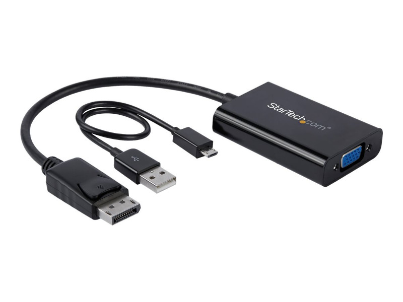 Startech : ADAPTATEUR DISPLAYPORT VERS VGA avec AUDIO - M pour - NOIR