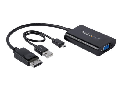 Startech : ADAPTATEUR DISPLAYPORT VERS VGA avec AUDIO - M pour - NOIR