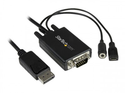 Startech : CABLE ADAPTATEUR DISPLAYPORT VERS VGA de 2 M avec AUDIO