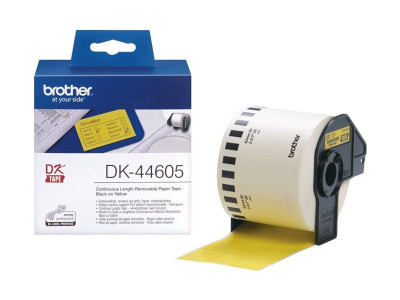 Brother : RUBAN CONTINU NOIR/JAUNE SUP papier