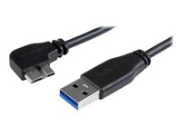 Startech : CABLE USB 3.0 SLIM A VERS MICRO B A ANGLE GAUCHE de 1 M - 5 GB/S