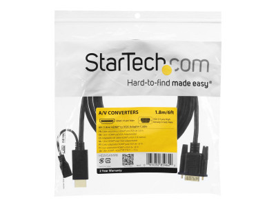 Startech : CABLE ADAPTATEUR HDMI VERS VGA 3M - M/M - 1920X1200 / 1080P