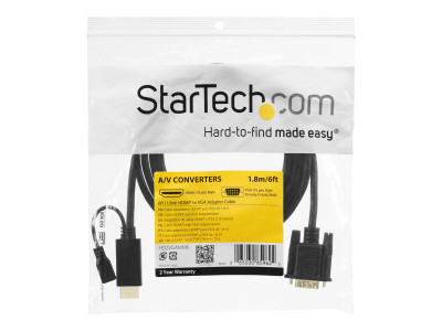 Startech : CABLE ADAPTATEUR HDMI VERS VGA 91CM - M/M - 1920X1200 / 1080P