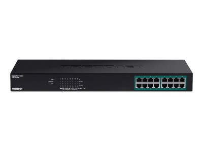 TrendNet : 16-PORT GREENNET GIGABIT POE+ SWITCH (250W) TPE-TG160G