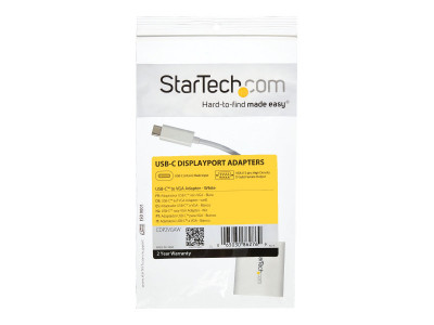 Startech : ADAPTATEUR VIDEO USB-C VERS VGA - M pour - 1920X1200 - BLANC