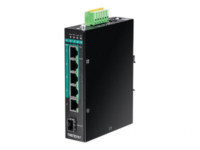 TrendNet : 5PORT HARDENED INDUSTRIL SWITCH GIGABIT POE+ DIN-RAIL