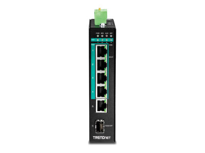 TrendNet : 5PORT HARDENED INDUSTRIL SWITCH GIGABIT POE+ DIN-RAIL