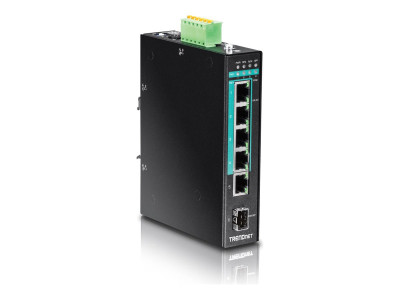 TrendNet : 5PORT HARDENED INDUSTRIL SWITCH GIGABIT POE+ DIN-RAIL