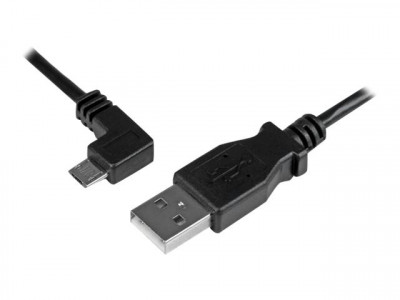 Startech : CABLE de CHARGE et SYNC MICRO USB A ANGLE GAUCHE de 1 M - M/M