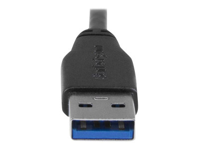 Startech : CABLE USB 3.0 SLIM A VERS MICRO B A ANGLE DROIT de 50 CM