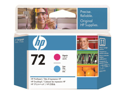 HP : HP 72 MAGENTA et CYAN PRINTHEAD