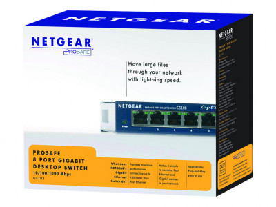 Netgear : GIGABIT SWITCH 8 PORT 10/100/1000