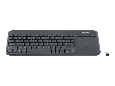 Logitech : WIRELESS TOUCH KEYBOARD K400 PLUS - DARK - FRA fr