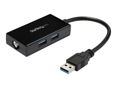 Startech : ADAPTATEUR RESEAU USB 3.0 VERS GBE avec HUB USB A 2 PORTS