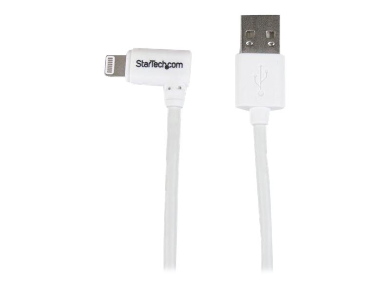 Startech : CABLE LIGHTNING COUDE VERS USB de 1 M - M/M - BLANC