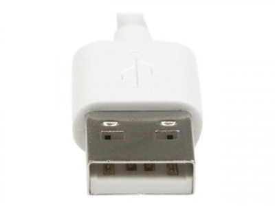 Startech : CABLE LIGHTNING COUDE VERS USB de 1 M - M/M - BLANC