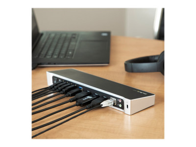 Startech : STATION D ACCUEIL USB 3.0 TRIPLE VIDEO PC PORTABLE - 4K