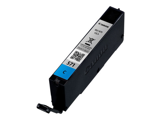 Lot De 4 Cartouches D'Encre Cyan C-571C Compatibles Canon - 12ml - Pour PIXMA MG, TS Series