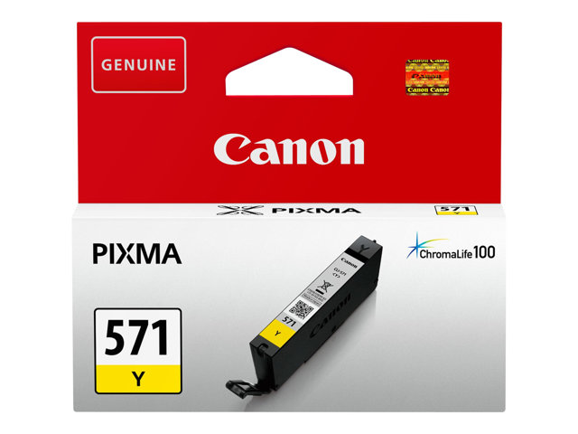 Canon CLI-571Y Cartouche d'encre Jaune pour Pixma