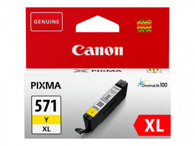 Canon CLI-571YXL Cartouche d'encre Jaune XL pour Pixma