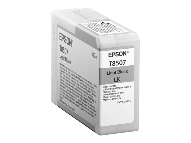 Epson Singlepack LIGHT Noir T850700 ULTRACHROME HD encre 80 ml