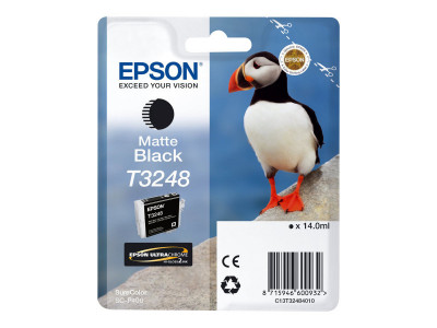 Epson : HI-GLOSS2 T3248 PUFFIN SINGLEpack 1X14.0ML BLACK