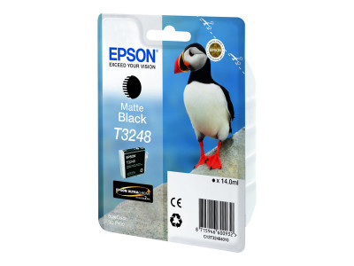 Epson : HI-GLOSS2 T3248 PUFFIN SINGLEpack 1X14.0ML BLACK