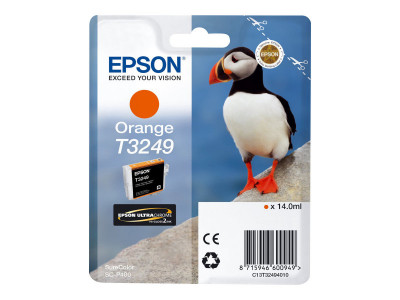 Epson : HI-GLOSS2 T3249 PUFFIN SINGLEpack 1X14.0MLORANGE