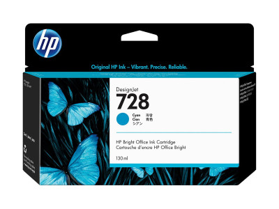 HP : Cartouche encre No 728 CYAN 130ML