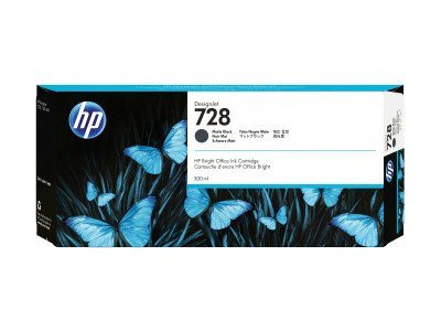 HP : Cartouche encre No 728 MATTEBLACK 300ML