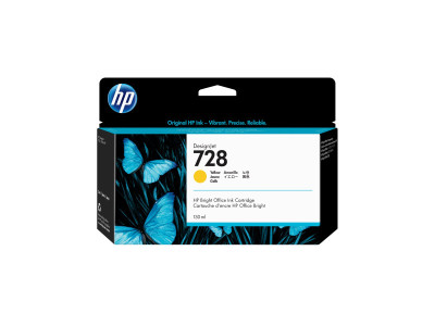 HP cartouche encre 728 Jaune 130ml