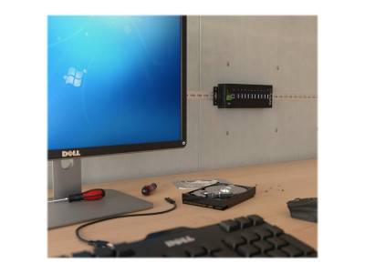 Startech : HUB USB 3.0 INDUSTRIEL 10 PORTS avec PROTECTION CONTRE ESD (DES)